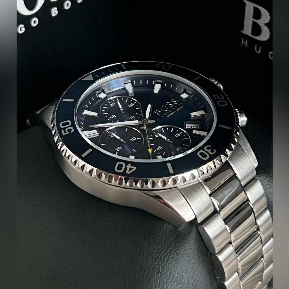 💰SOLD - HB1513907 - Hugo Boss Men’s Admiral Blue Dial Watch - Picture 3 of 13